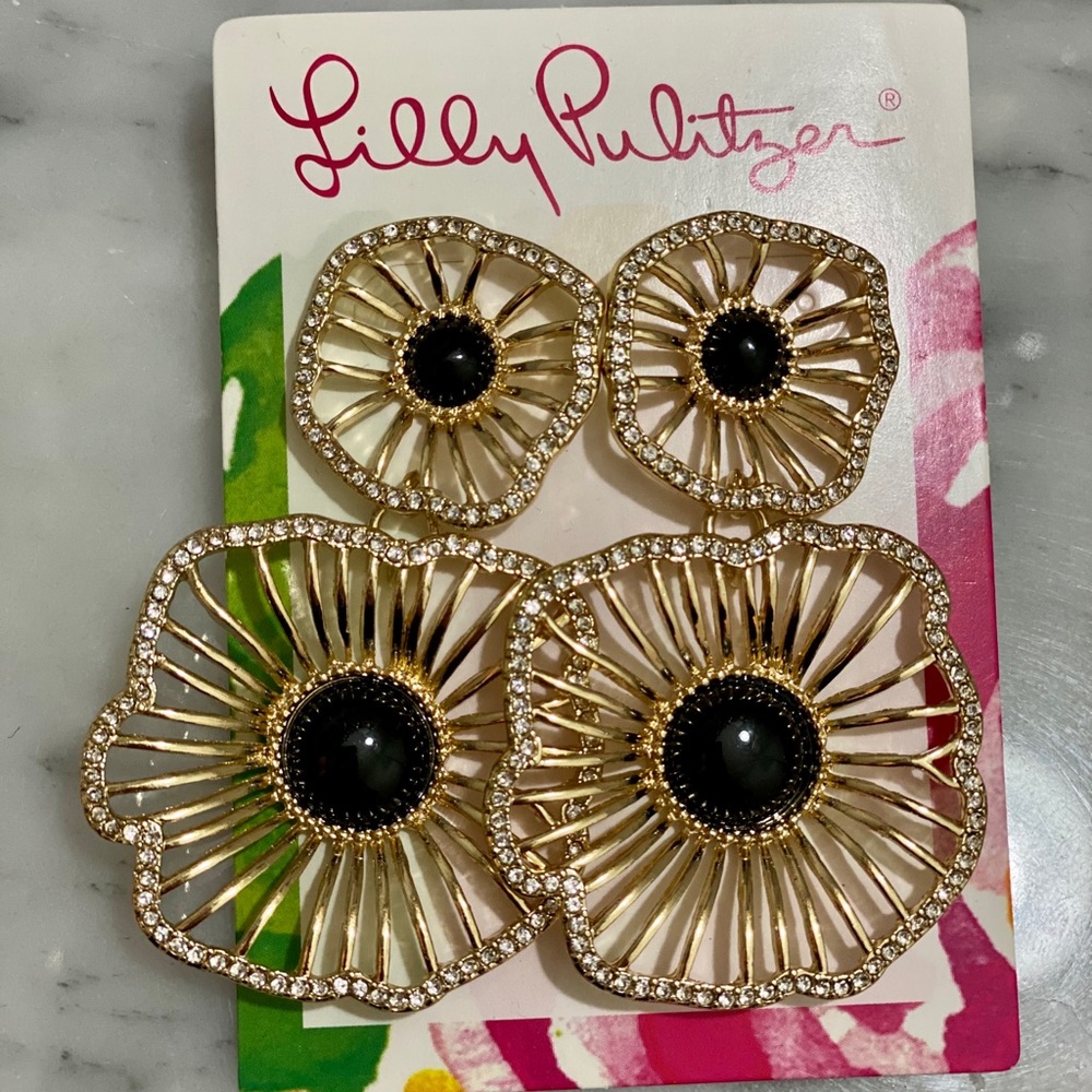 Lilly Pulitzer flower earrings